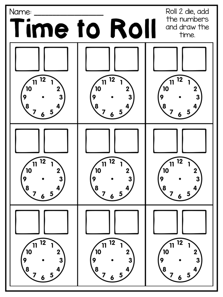 First Grade Time Worksheets Hour Half Hour Quarter Hour Distance