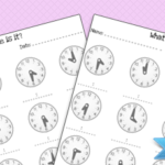 Telling Time Half Hour Worksheets Printable Treats
