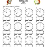 Telling Time To The Hour Worksheet Have Fun Teaching