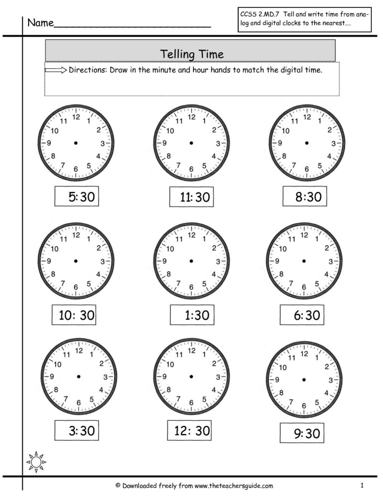 Time By The Hour Worksheets Time Worksheets Telling Time Worksheets 